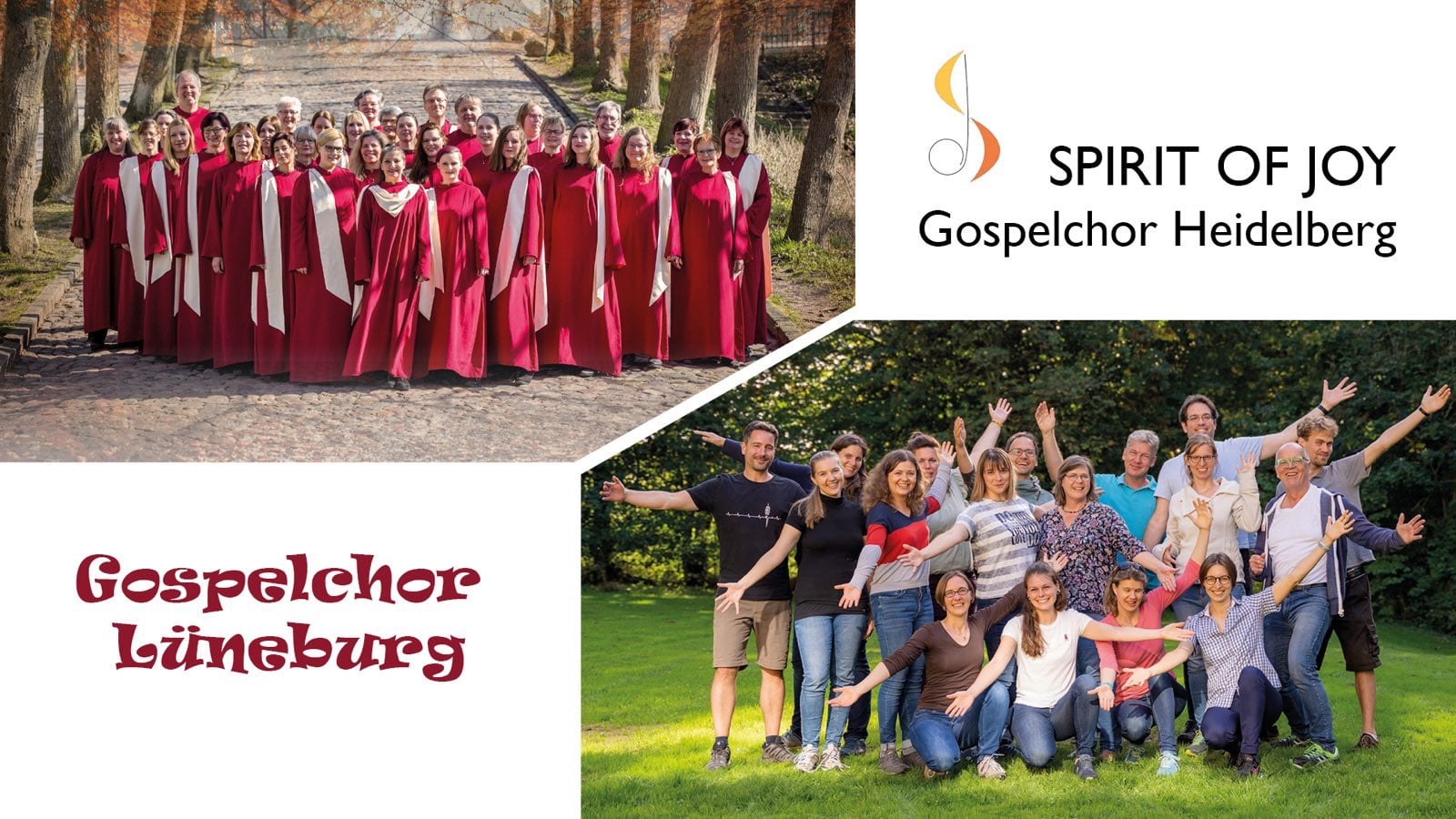 Aller guten Dinge sind drei: Gemeinschaftskonzert mit dem Gospelchor Lüneburg am 21. Oktober 2022